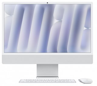 Apple IMac 24 cale: M4 10/10, 24GB, 512GB SSD - Srebrny