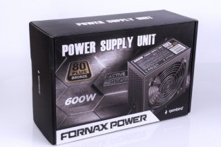 Gembird Zasilacz ATX 600W aktywne PFC 12 cm fan 80+Bronze color box