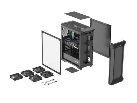 Genesis Obudowa Genesis Irid 505F z oknem USB 3.0